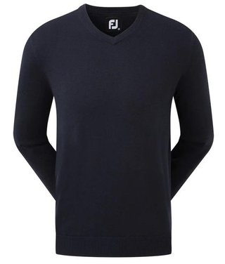 FootJoy Wool Blend V-Neck pull homme, navy