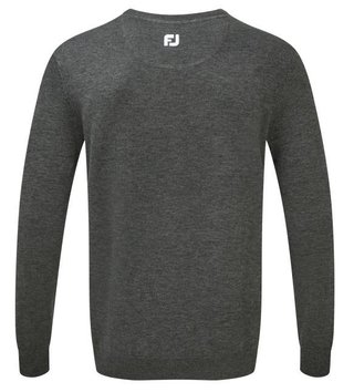 FootJoy Wool Blend V-Neck pull homme, gris foncé