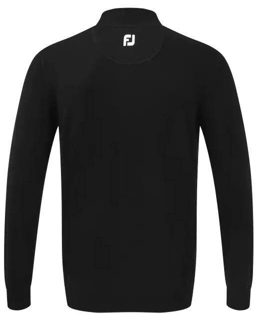 FootJoy Wool Blend 1/2 Zip pull homme, noir