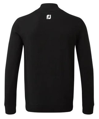 FootJoy Wool Blend 1/2 Zip Lined pull homme, noir