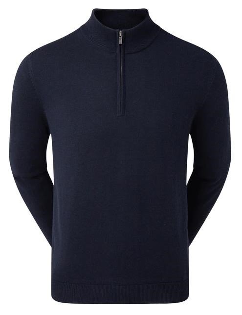 FootJoy Wool Blend 1/2 Zip Lined pullover homme, marine