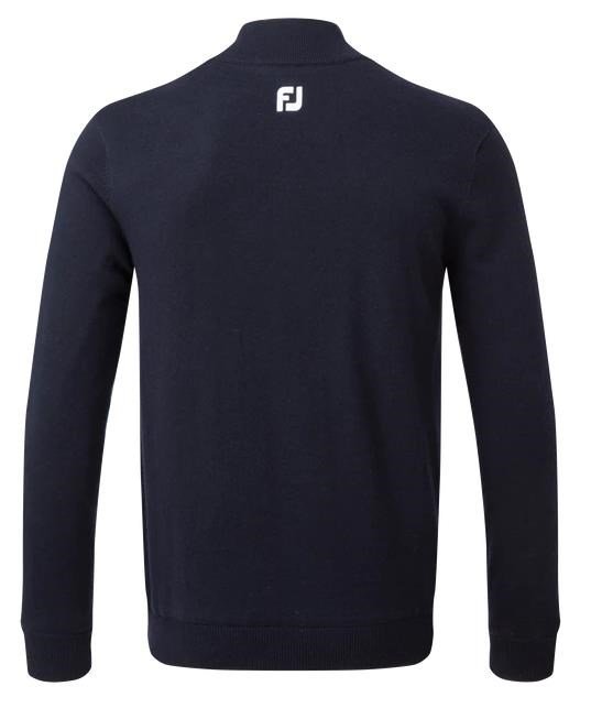 FootJoy Wool Blend 1/2 Zip Lined pullover homme, marine
