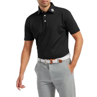 FootJoy Stretch Pique Solid polo homme, noir