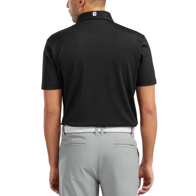 FootJoy Stretch Pique Solid polo homme, noir