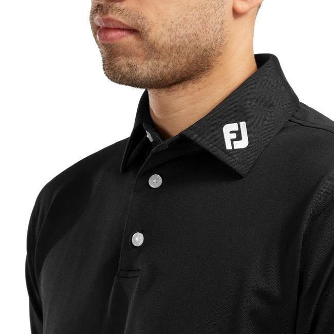 FootJoy Stretch Pique Solid polo homme, noir