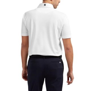 FootJoy Stretch Pique Solid polo homme, blanc
