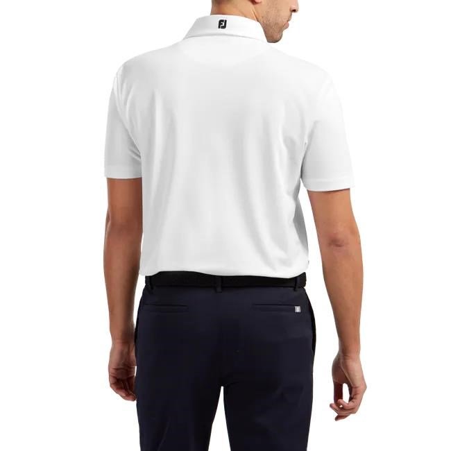 FootJoy Stretch Pique Solid polo homme, blanc