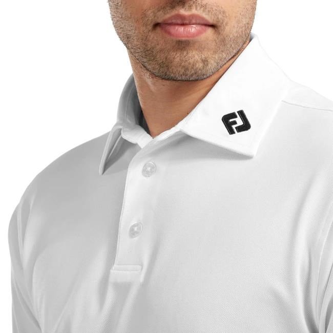 FootJoy Stretch Pique Solid polo homme, blanc