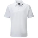 FootJoy Stretch Pique Solid polo homme, blanc