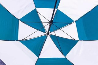 Longridge Dual Canopy parapluie 60", bleu/blanc