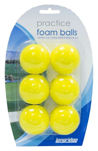 Longridge Yellow Foam Practice Balls balles de golf d'entraînement, jaunes