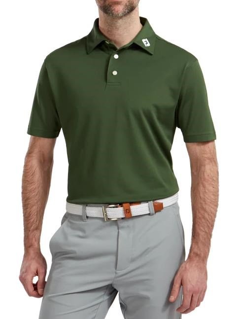 FootJoy Stretch Pique Solid polo homme, olive