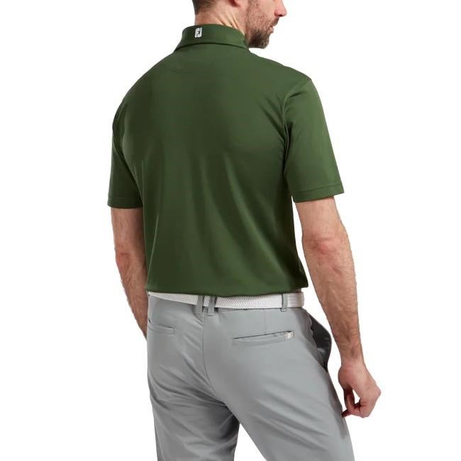 FootJoy Stretch Pique Solid polo homme, olive