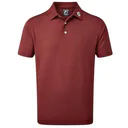 FootJoy Stretch Pique Solid polo homme, bordeaux