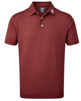 FootJoy Stretch Pique Solid polo homme, bordeaux