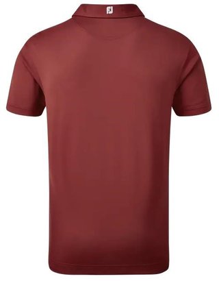 FootJoy Stretch Pique Solid polo homme, bordeaux