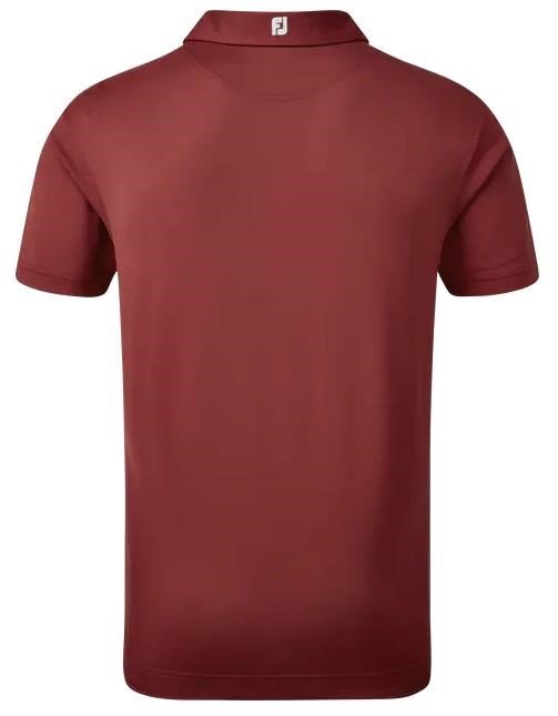 FootJoy Stretch Pique Solid polo homme, bordeaux