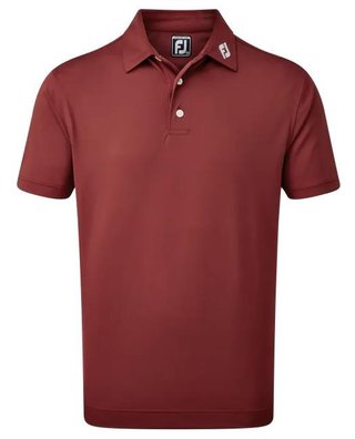 FootJoy Stretch Pique Solid polo homme, bordeaux