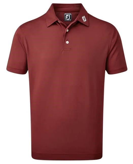 FootJoy Stretch Pique Solid polo homme, bordeaux
