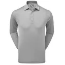 FootJoy Long Sleeve Thermocool Self Athletic Fit polo homme, gris