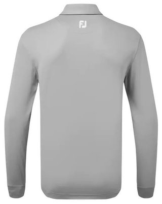 FootJoy Long Sleeve Thermocool Self Athletic Fit polo homme, gris