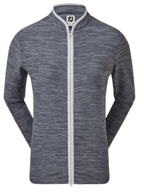 FootJoy Full Zip Space Dye Fleece sweat-shirt femme, marine/blanc