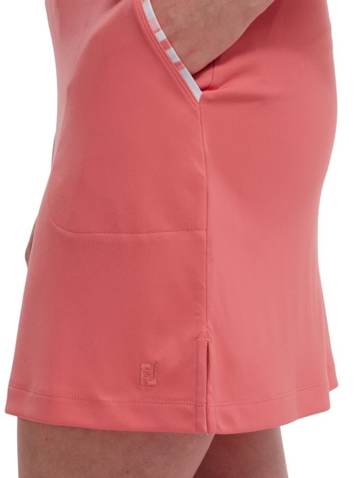 FootJoy Interlock Watercolour Trim jupe-short de golf femme, bright coral