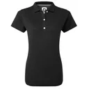FootJoy Stretch Pique Solid polo femme, noir