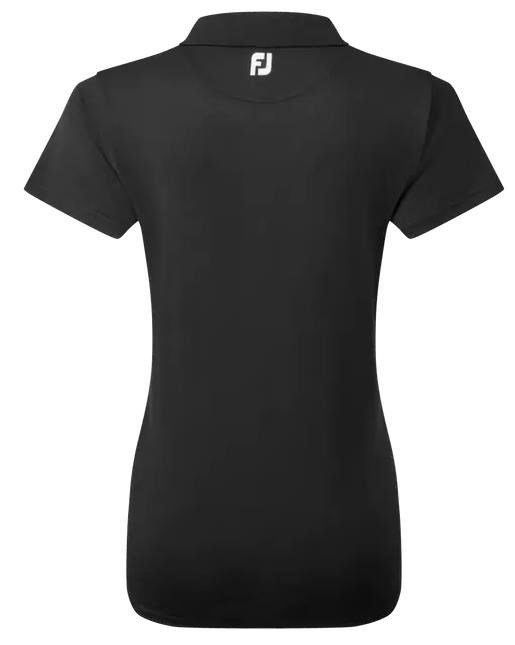 FootJoy Stretch Pique Solid polo femme, noir