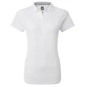 FootJoy Stretch Pique Solid polo femme, blanc