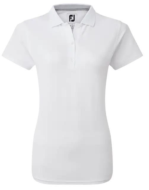 FootJoy Stretch Pique Solid polo femme, blanc
