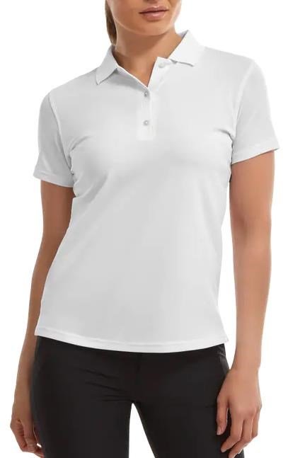 FootJoy Stretch Pique Solid polo femme, blanc