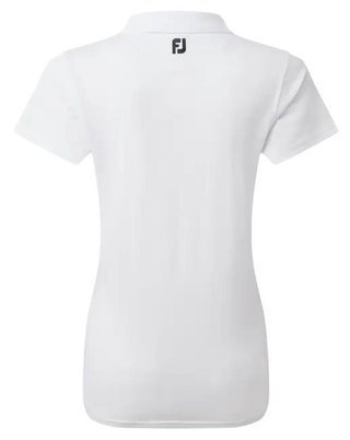 FootJoy Stretch Pique Solid polo femme, blanc