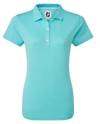 FootJoy Stretch Pique Solid polo femme, aqua
