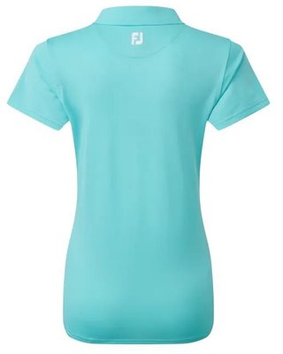 FootJoy Stretch Pique Solid polo femme, aqua