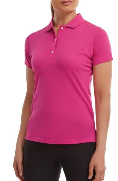 FootJoy Stretch Pique Solid polo femme, heather pink