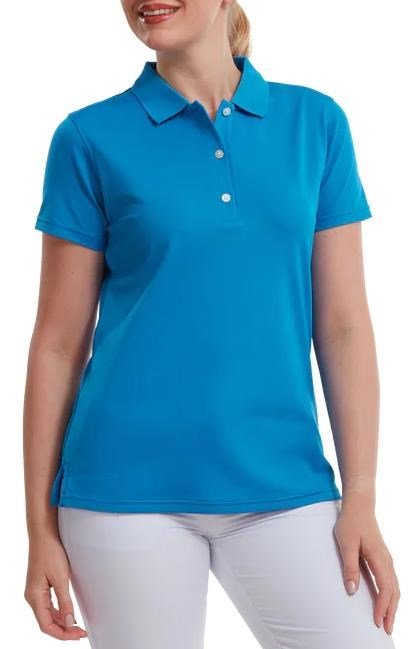 FootJoy Stretch Pique Solid polo femme, cobalt
