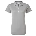 FootJoy Stretch Pique Solid polo femme, heather gray