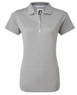 FootJoy Stretch Pique Solid polo femme, heather gray