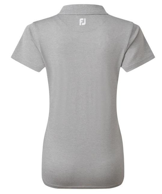 FootJoy Stretch Pique Solid polo femme, heather gray