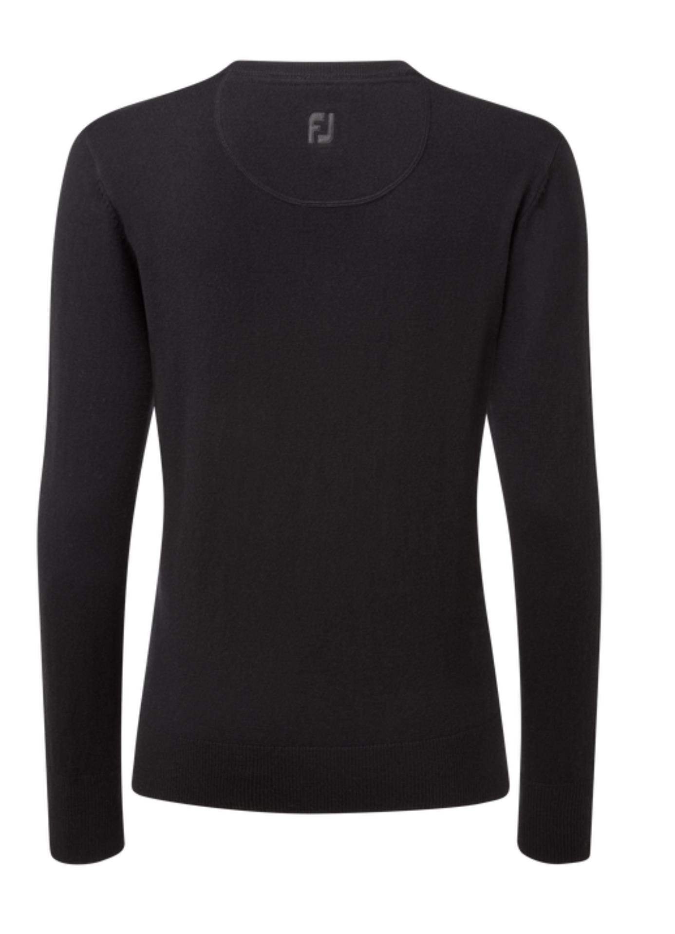 FootJoy Wool Blend V-Neck pull femme, noir