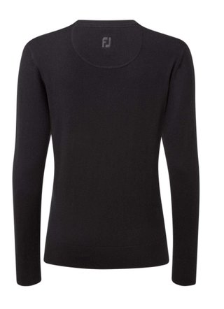 FootJoy Wool Blend V-Neck pull femme, noir