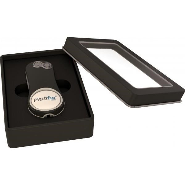 Pitchfix Hybrid 2.0/Fusion boîte cadeau en étain (couvercle transparent), noir