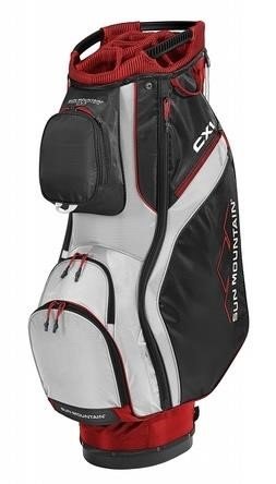 Sun Mountain CX1 cart bag, rouge/noir/blanc
