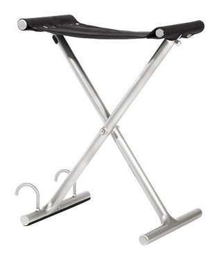 JuCad Golfer Seat made of Carbon, argent