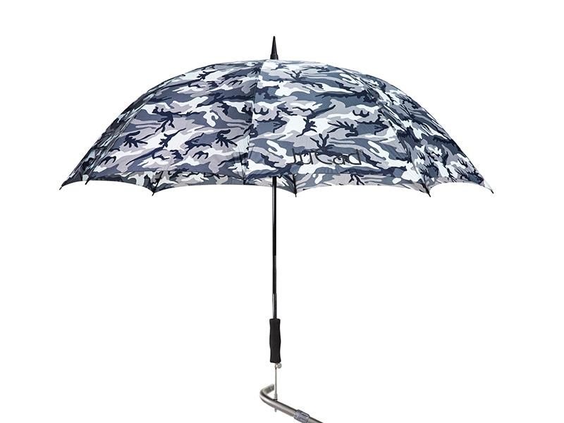 JuCad parapluie de golf télescopique 68" avec épingle, camouflage/gris