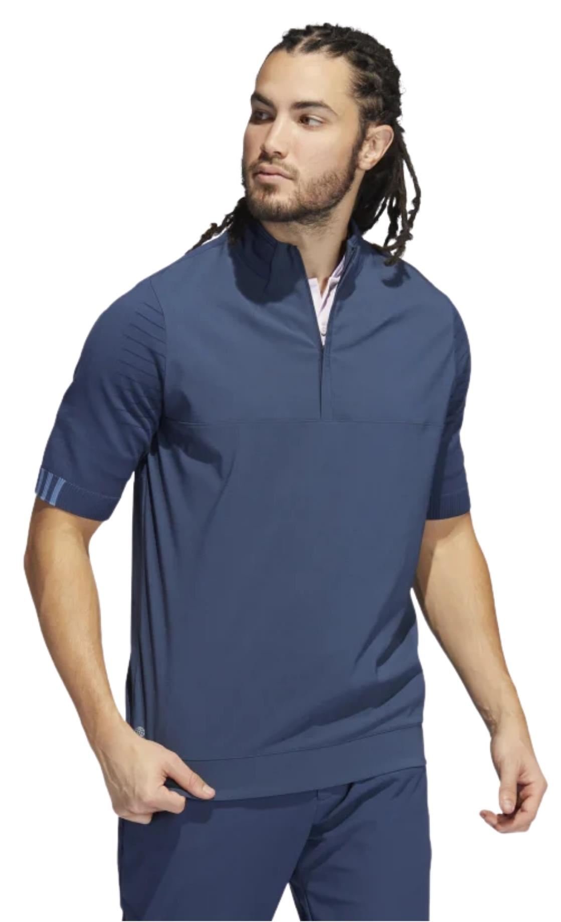 Adidas Primeknit Statement 1/4 sweat-shirt homme, crew navy