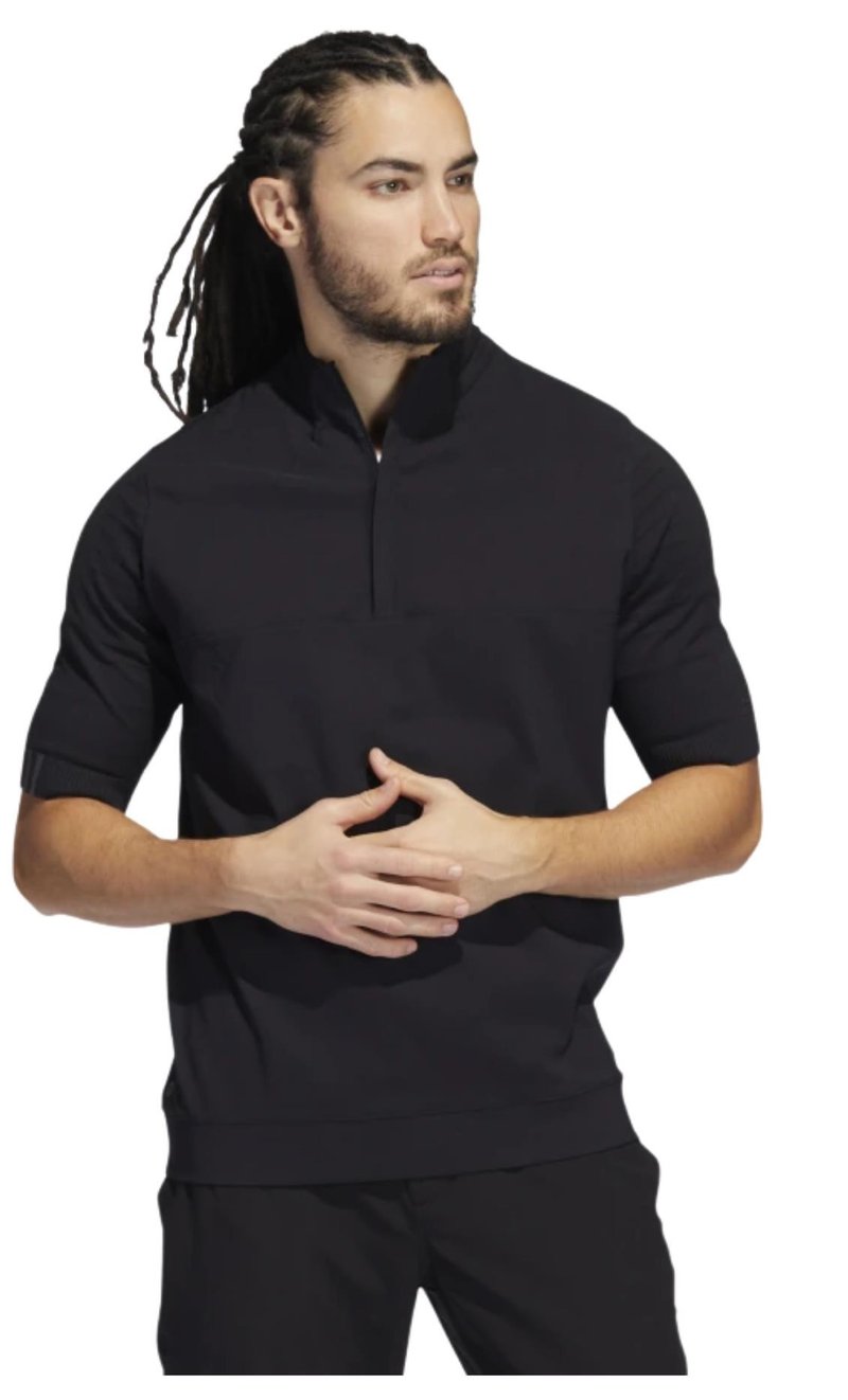 Adidas Primeknit Statement 1/4 sweat-shirt homme, noir