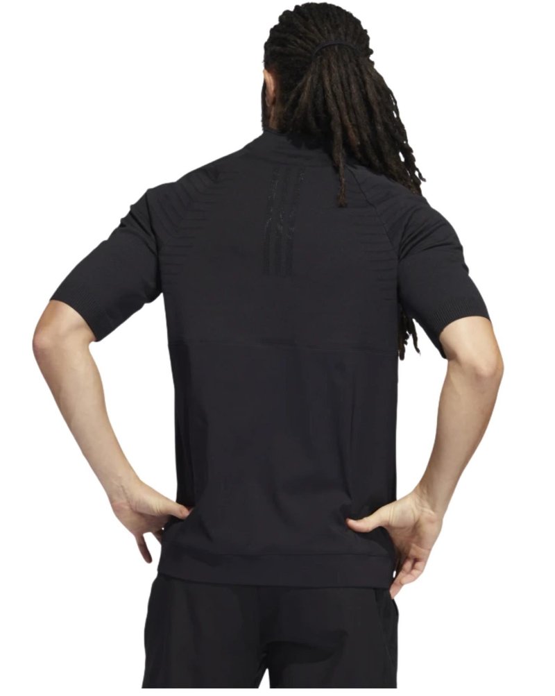 Adidas Primeknit Statement 1/4 sweat-shirt homme, noir