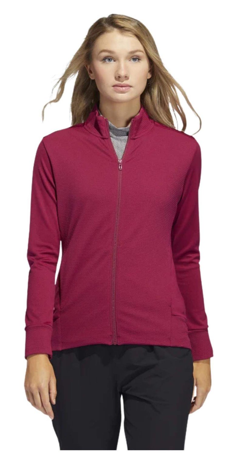 Adidas Textured Full-Zip sweatshirt femme, legacy burgundy